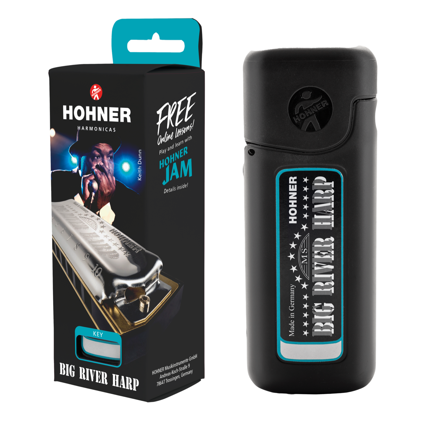 Hohner Big River Harp BGRVR-C Diatonic Harmonica - Key of C