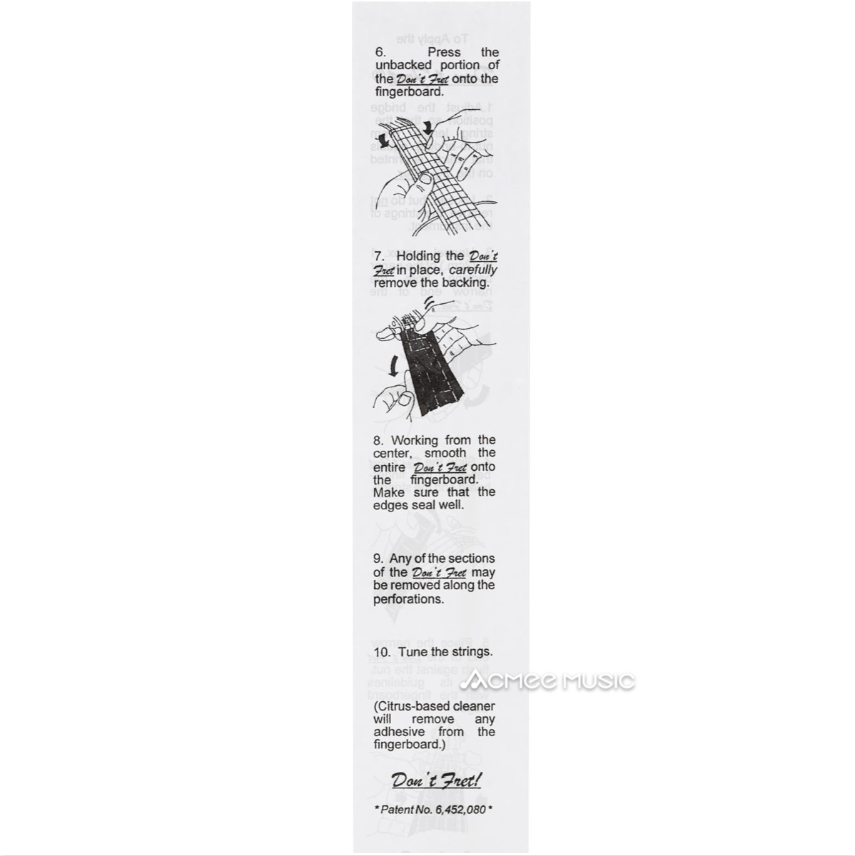 Don't Fret Fingerboard Position Marker Indicator -4/4 Violin (14" Viola)