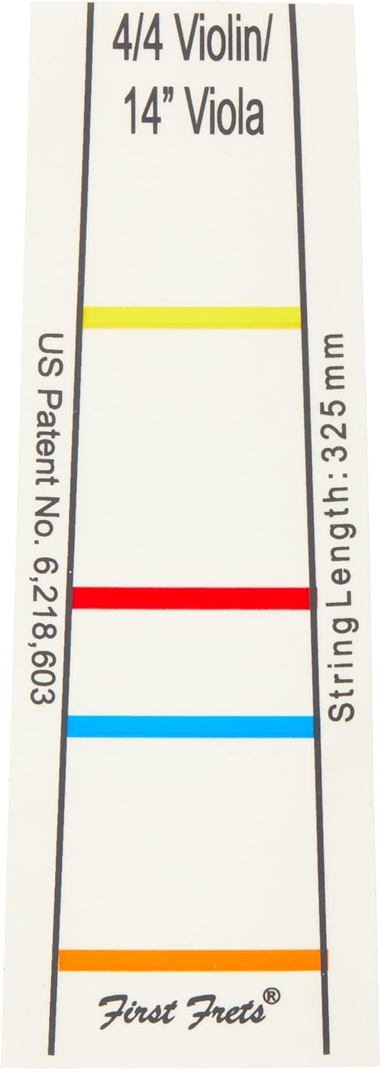 First Frets Fingering Decal Position Indicator for 4/4 Violin - 14" Viola