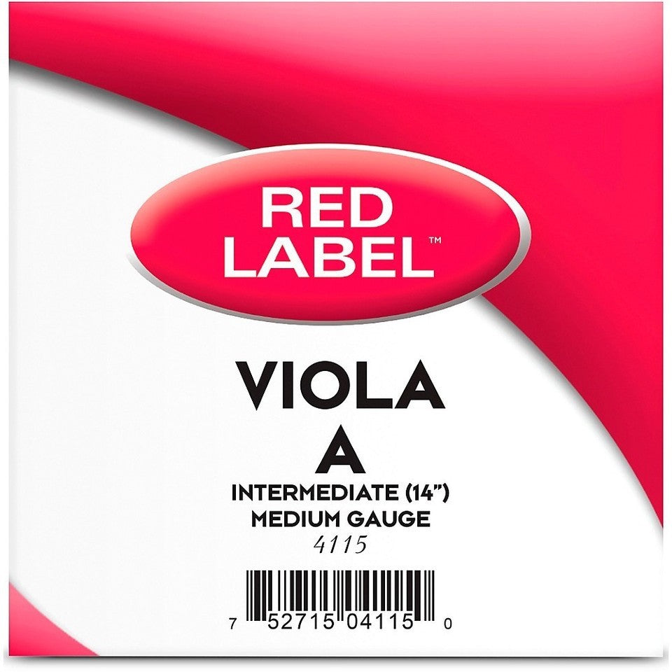 Super Sensitive Red Label Viola String 4115 Medium - 14" Size - A String