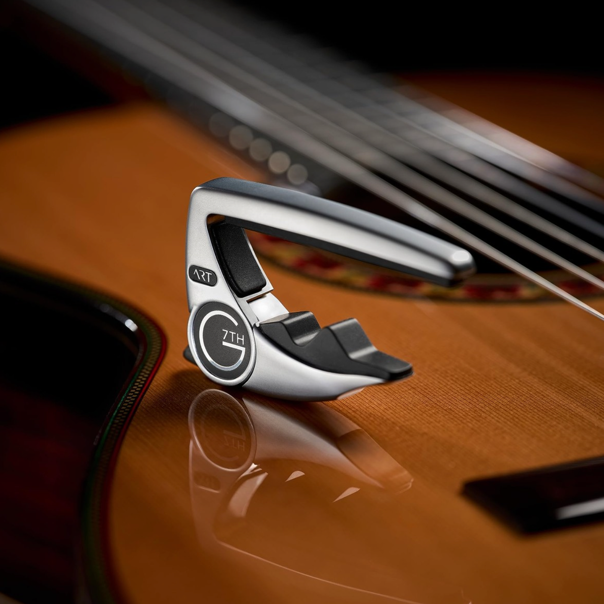 G7th Performance 3 Capo for Classical, Flamenco and Wider Neck Guitars - Silver