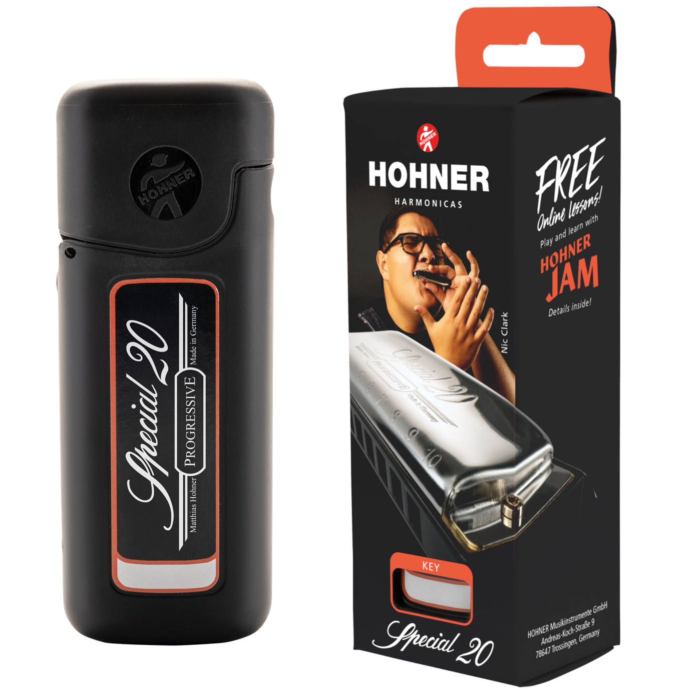 Hohner Special 20 Diatonic Harmonica SPC-20 with Case - Key of E