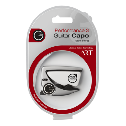 G7th Performance 3 ART 6-String Guitar Capo -Silver