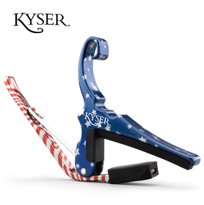 Kyser Quick Change Acoustic 6 String Guitar Capo - Stars and Stripes
