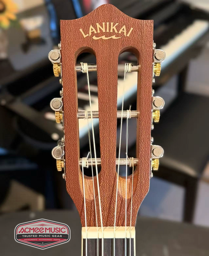 Lanikai MA-6T Mahogany 6 string Tenor Ukulele with Gig Bag, Tuner, Capo & Strap