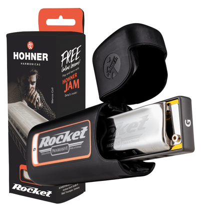 Hohner ROCKET ROCKT-G Diatonic Progressive Harmonica with Case -  Key of G