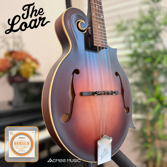 The Loar LM-310F Honey Creek F-Style Mandolin Brownburst + FREE D'addario EJ Strings