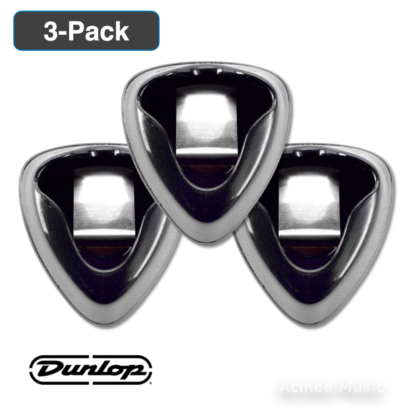 Jim Dunlop Scotty Black Pickholder - 3-Pack