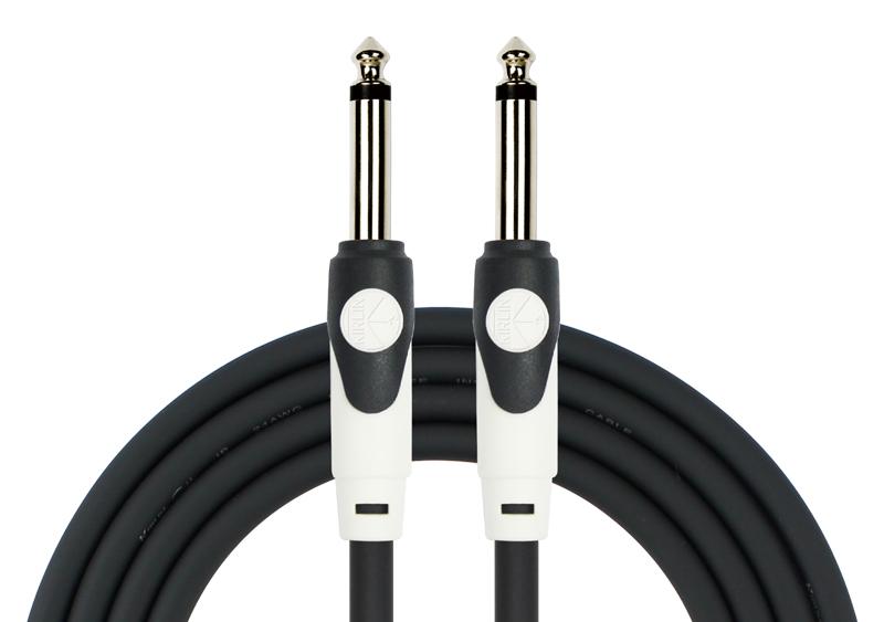 Kirlin 10FT LGI-201 Guitar Instrument Cable - 20AWG, Straight 1/4" Mono Plug