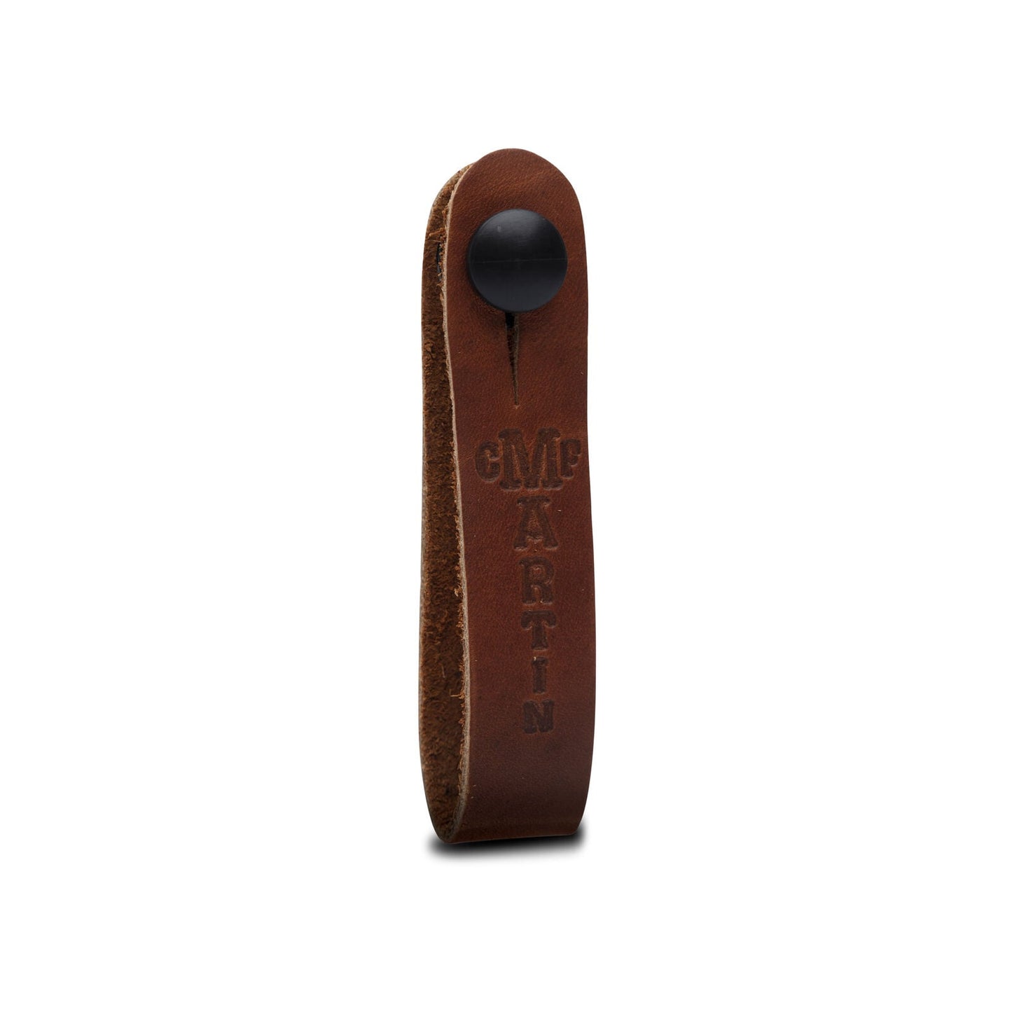 Martin Acoustic Guitar Strap Headstock Button Tie - Leather Brown