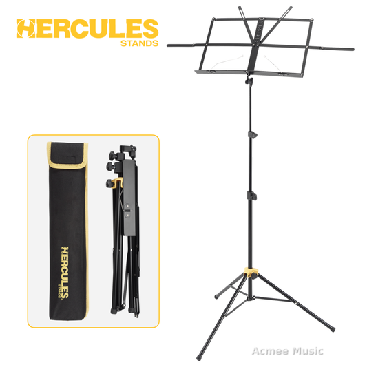 Hercules BS050B 3-Section Heavy Duty Foldable Music Stand with Carrying Bag