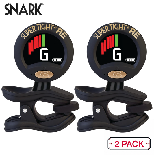 2-PACK Snark ST-8 Super Tight Rechargeable Clip-On Tuner for All Instruments