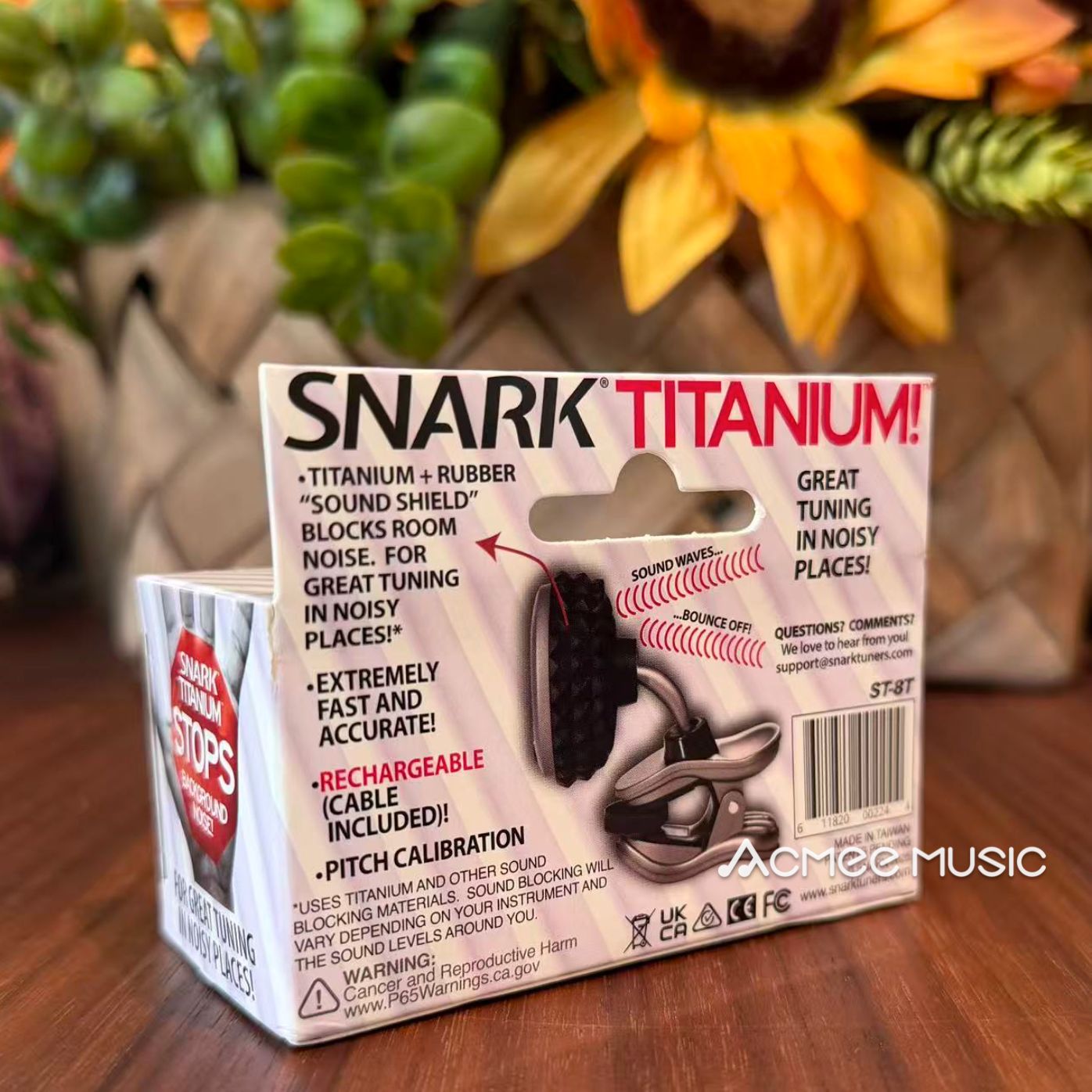 2-PACK Snark ST-8T Titanium Rechargeable Chromatic All-Instrument Clip On Tuner