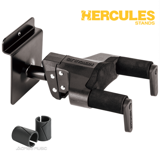 Hercules GSP39SBPLUS Guitar/Bass Hanger Slat Wall Mount - Steel Short Arm