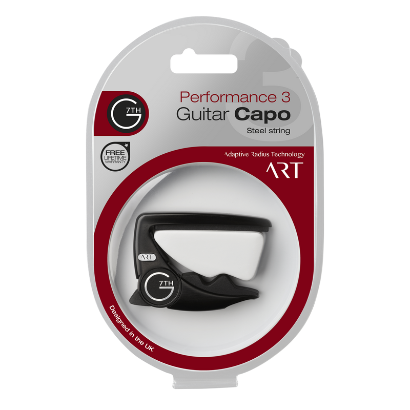 G7th Performance 3 ART 6-String Guitar Capo -Satin Black