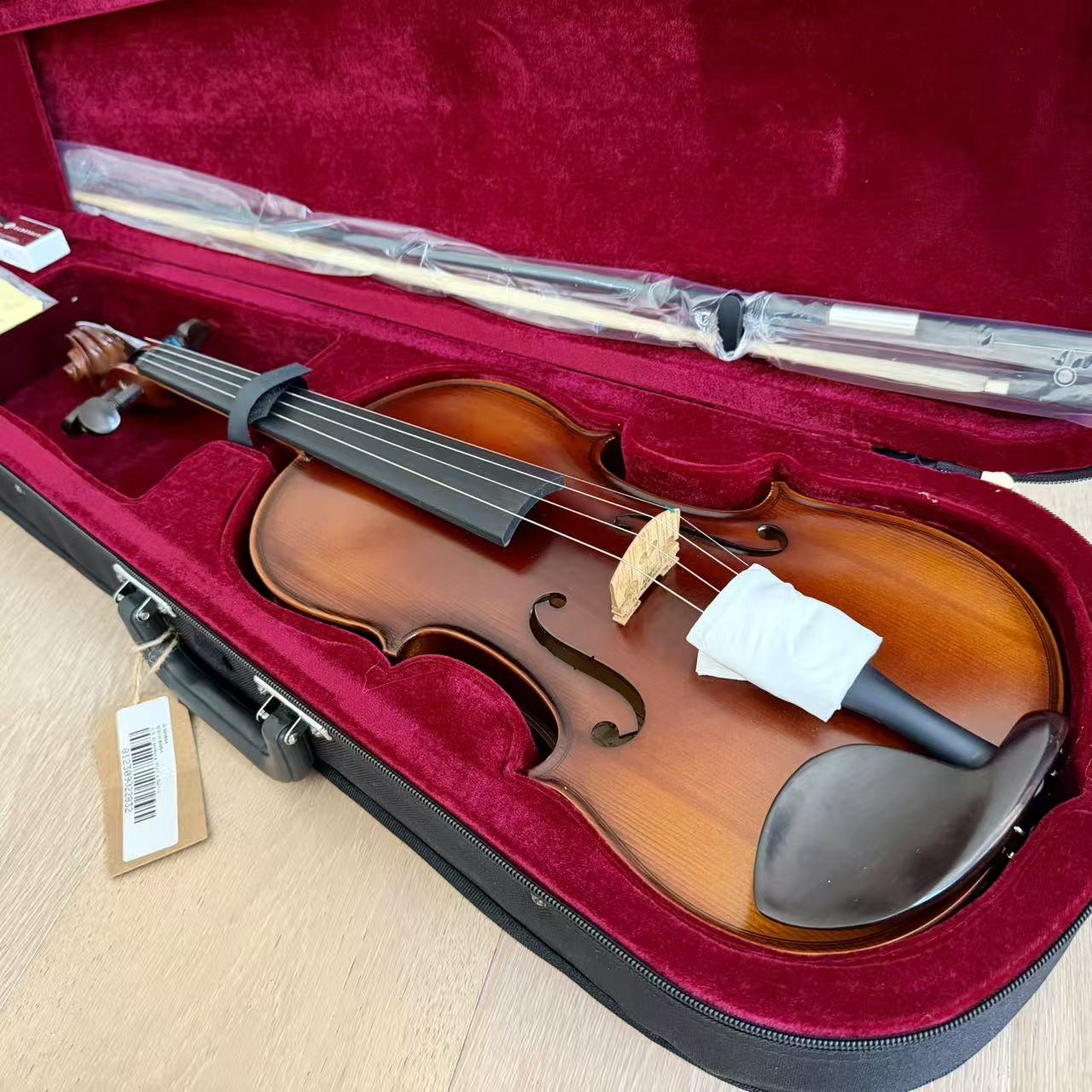 Oldenburg Student Violin Outfit Factory Adjusted Includes Case, Wood Bow & Rosin