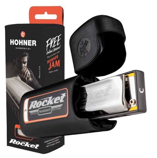 Hohner ROCKET ROCKT-C Diatonic Progressive Harmonica with Case -  Key of C