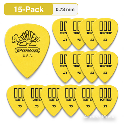 15-PACK Dunlop Tortex T  III Guitar Picks【0.73mm】462-073