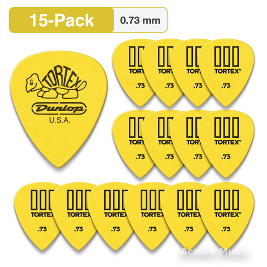 15-PACK Dunlop Tortex T  III Guitar Picks【0.73mm】462-073