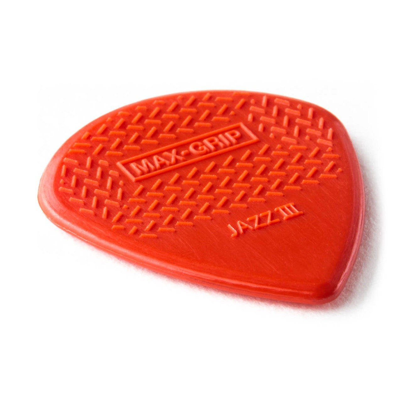 24-PACK Dunlop 471R3N Nylon Max Grip Jazz III Red Guitar Picks, 1.38mm