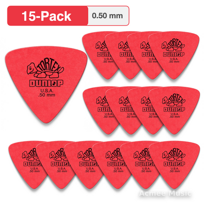 15-PACK Dunlop Tortex Triangle Guitar Picks【0.50mm】431-050