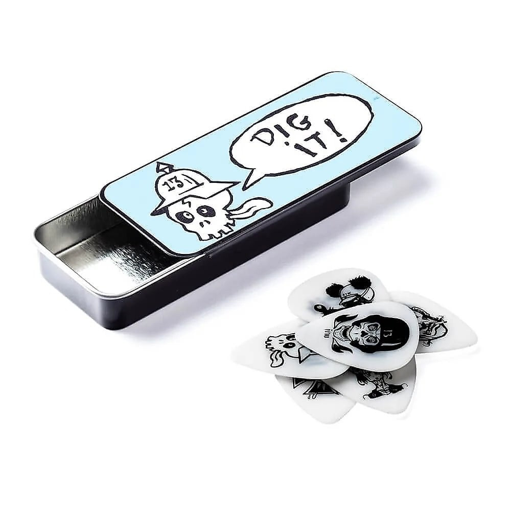 Dunlop BL113T.73 Frank Kozik Series-2 Guitar Pick Tin, 0.73mm, 6 Picks/Tin
