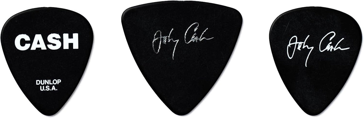 Dunlop JCPT01M Johnny Cash Memphis Guitar Pick Tin, Medium, 6 Picks/Tin