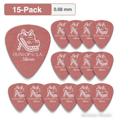 15-PACK Dunlop GATOR GRIP Guitar Picks【0.58mm】417-058