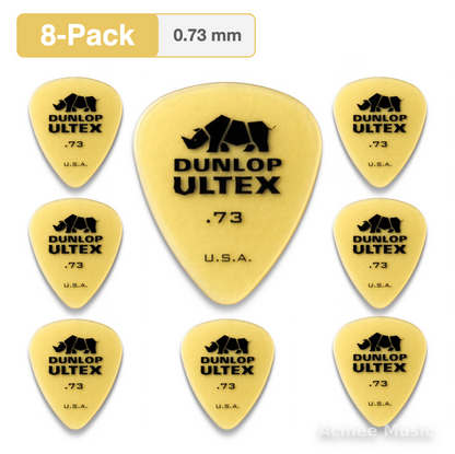 8-PACK Dunlop ULTEX STANDARD Guitar Picks【0.73mm】421-073