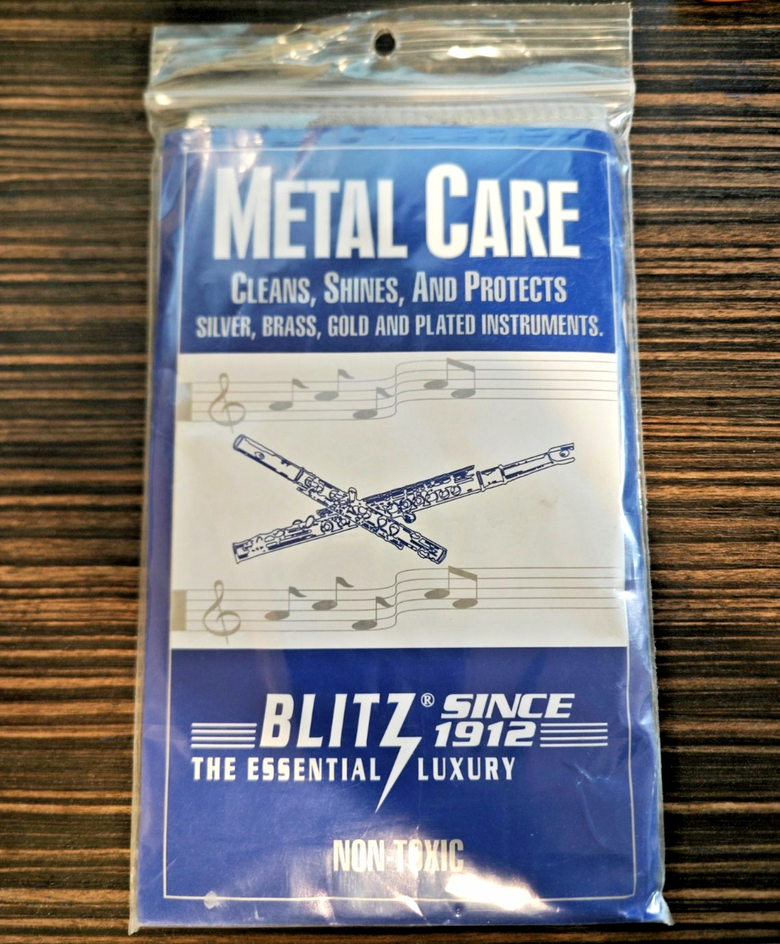 Blitz Metal Care Polish Cloth, Cleaning&Polishing of Metal Musical Instruments