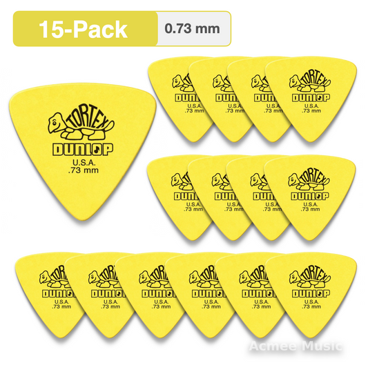 15-PACK Dunlop Tortex Triangle Guitar Picks【0.73mm】431-073