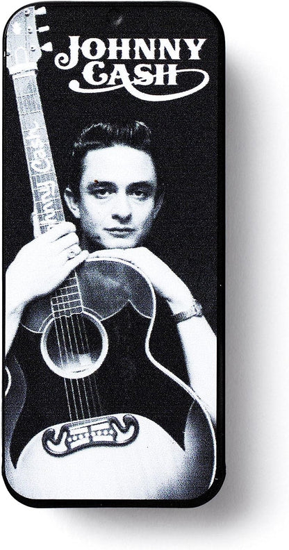 Dunlop JCPT01M Johnny Cash Memphis Guitar Pick Tin, Medium, 6 Picks/Tin