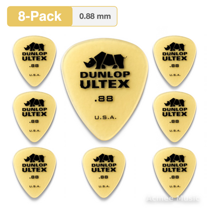 8-PACK Dunlop ULTEX STANDARD Guitar Picks【0.88mm】421-088