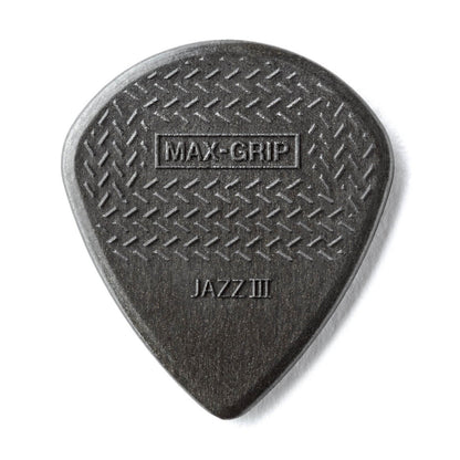 24-PACK Dunlop 471R3C Max-Grip Jazz III Carbon Fiber Guitar Picks, 1.38mm