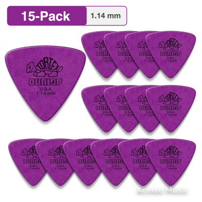 15-PACK Dunlop Tortex Triangle Guitar Picks【1.14mm】431-114