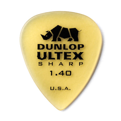 8-PACK Dunlop ULTEX SHARP Guitar Picks【1.40mm】433-140