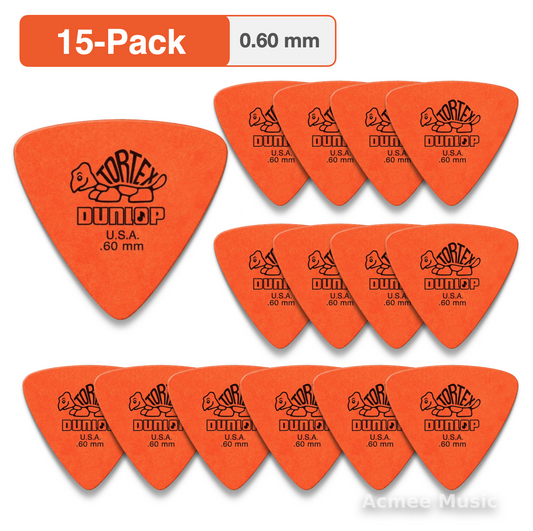 15-PACK Dunlop Tortex Triangle Guitar Picks【0.60mm】431-060