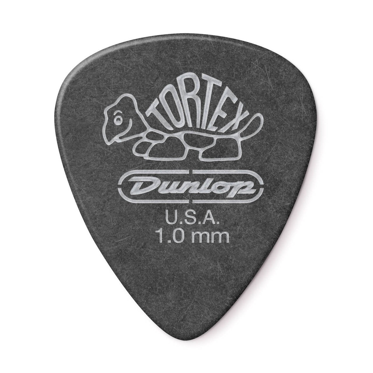 15-PACK Dunlop Tortex Guitar Picks Pitch Black Standard【1.0mm】488-100