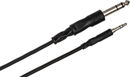 Hosa CMS-110 Stereo Interconnect, 3.5 mm TRS to 1/4 Inch TRS, 10 Feet
