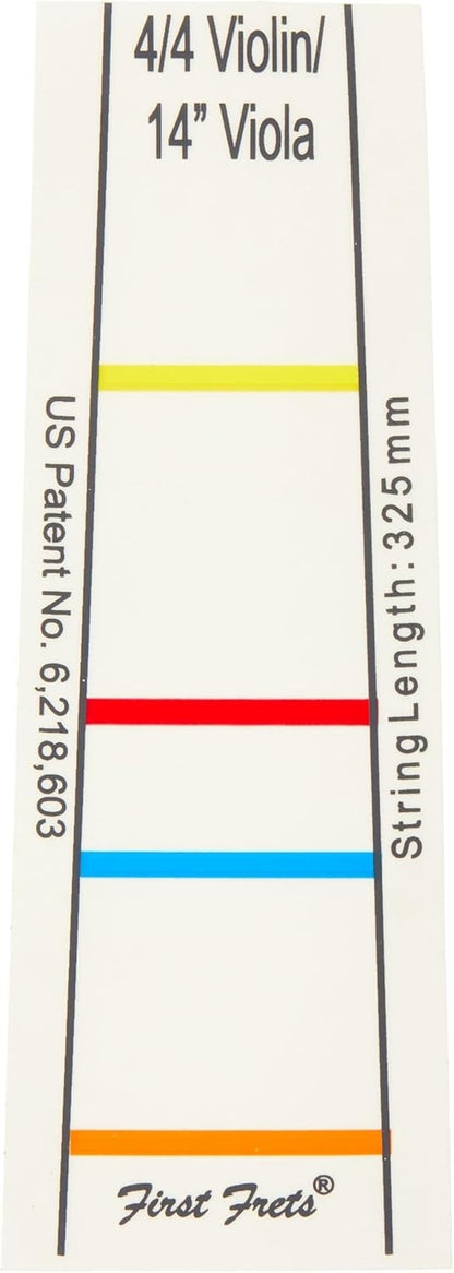 First Frets Fingering Decal Position Indicator for 4/4 Violin - 14" Viola