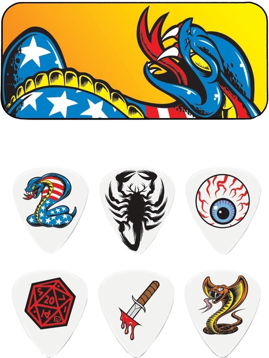 Dunlop BL116T.73 Dirty Donny Series-2 Guitar Picks, Assorted, 0.73mm, 6 Picks/Tin