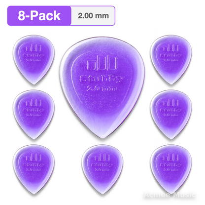 8-PACK Dunlop STUBBY JAZZ Guitar Picks【2.00mm】474-200