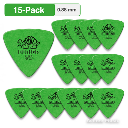 15-PACK Dunlop Tortex Triangle Guitar Picks【0.88mm】431-088