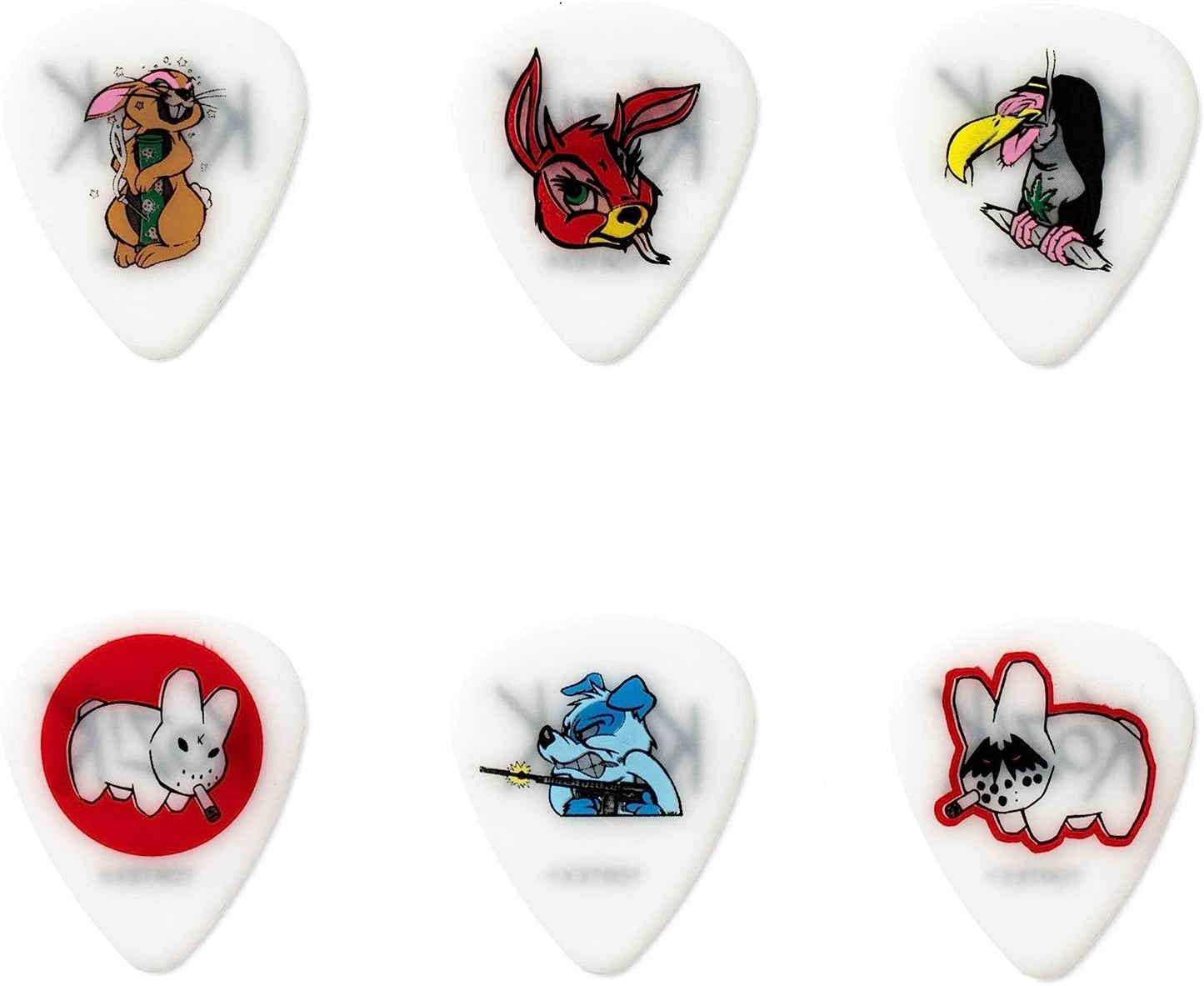 Dunlop BL109T.73 Frank Kozik Series-1 Guitar Pick Tin, 0.73mm, 6 Picks/Tin