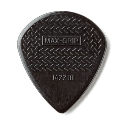 24-PACK Dunlop 471R3S Nylon Max Grip Jazz III STIFFO Black Guitar Picks