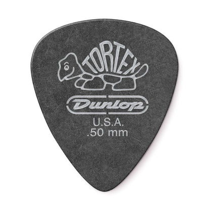 15-PACK Dunlop Tortex Guitar Picks Pitch Black Standard【0.50mm】488-050