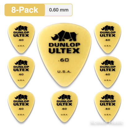 8-PACK Dunlop ULTEX STANDARD Guitar Picks【0.60mm】421-060