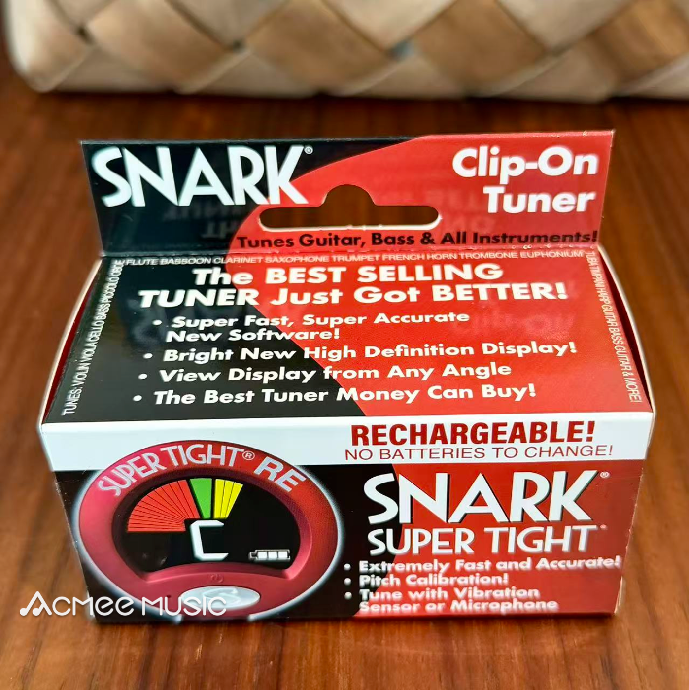 Snark ST-2 Super Tight Rechargeable Chromatic All Instruments Clip-on Tuner