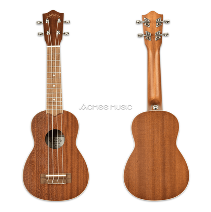 Lanikai MA-S Mahogany Soprano 21" Ukulele with Padded Gig Bag