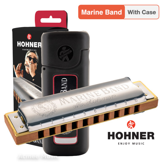 Hohner Marine Band 1896 Diatonic Harmonica with Case